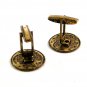Lady in Helmet Cufflinks No Markings