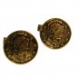 Lady in Helmet Cufflinks No Markings