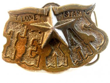 1980 Lone Star Texas Belt Buckle Made in U.S.A.