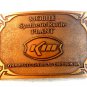 Vintage Mobile Synthetic Rutile Plant Kerr McGee KM Belt Buckle