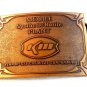 Vintage Mobile Synthetic Rutile Plant Kerr McGee KM Belt Buckle