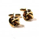 Vintage Goldtone Knot Dressy Cufflinks Unbranded 71515