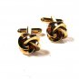 Vintage Goldtone Knot Dressy Cufflinks Unbranded 71515