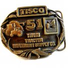 Vintage TISCO 55 Years All Makes Parts  Belt Buckle