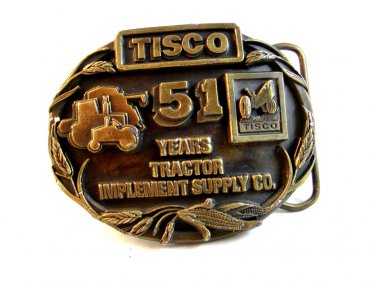 Vintage TISCO 55 Years All Makes Parts  Belt Buckle
