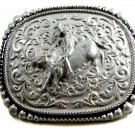 Western Cowboy Rodeo Bull Riding Belt Buckle by Silver Strike 3D
