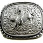 Western Cowboy Rodeo Bull Riding Belt Buckle by Silver Strike 3D