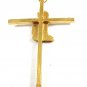 Goldtone Child Kneeling Pendant / Cross 8414