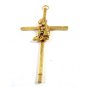 Goldtone Child Kneeling Pendant / Cross 8414