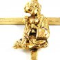 Goldtone Child Kneeling Pendant / Cross 8414