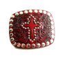 Western Rodeo Style Leather w/ Cross Belt Buckle