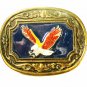 Vintage Enameled American Eagle Belt Buckle Unbranded 71215