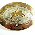 Silver Strike Western Rodeo Cowboy Bull Rider Belt Buckle 11132013