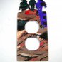 3 Cowboys 3 horses Double Outlet Cover Plate by Steel Images 42315a