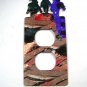 3 Cowboys 3 horses Double Outlet Cover Plate by Steel Images 42315a