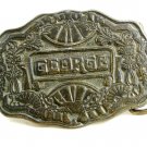 Vintage GEORGE Belt Buckle by Oden 10242013