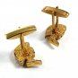 True Vintage Goldtone Greek Warrior Trojan Cufflinks Unmarked 102414