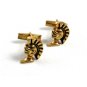 True Vintage Goldtone Greek Warrior Trojan Cufflinks Unmarked 102414
