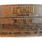 Vintage Reward Billy The Kid Belt Buckle