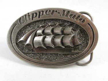 Clipper Mato Belt Buckle Made In USA For Clipper Belt Lacer Co 121614