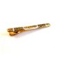 Vintage Gold Tone Damascene Tie Clasp with Arabic Writing