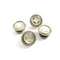 Art Deco True Vintage Silvertone Mother Pearl Cufflinks By COBS LINK 101314