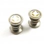 Art Deco True Vintage Silvertone Mother Pearl Cufflinks By COBS LINK 101314