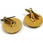 True Vintage Goldtone Button Cufflinks Unmarked 100714