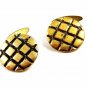 True Vintage Goldtone Button Cufflinks Unmarked 100714