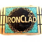Vintage IronClad Solid Brass Belt Buckle Provo Utah