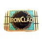 Vintage IronClad Solid Brass Belt Buckle Provo Utah