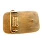 Vintage IronClad Solid Brass Belt Buckle Provo Utah