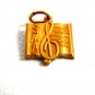1960's SMA Musical Notes Charm 61814 Signed on Back