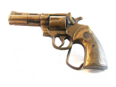 Vintage Pistol Gun Revolver Belt Buckle