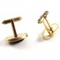 Kreisler Quality Goldtone & Red Cufflinks 11062013