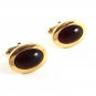 Kreisler Quality Goldtone & Red Cufflinks 11062013