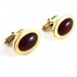 Kreisler Quality Goldtone & Red Cufflinks 11062013