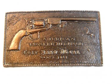Vintage Colt Navy 36 Caliber Model 1851 Belt Buckle