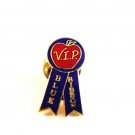 Vintage Red Apple VIP Blue Ribbon Tie Tac