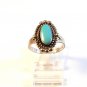 Bells Trading Post Native American Sterling & Turquoise Ring Size 9