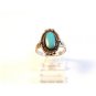 Bells Trading Post Native American Sterling & Turquoise Ring Size 9