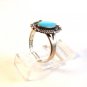 Bells Trading Post Native American Sterling & Turquoise Ring Size 9
