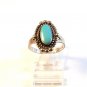 Bells Trading Post Native American Sterling & Turquoise Ring Size 9