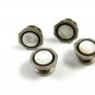 Deco Silvertone Mother Pearl Black Snap Link Cufflinks by Snap Link 103114h