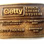 Vintage Getty Truck Credit System Getty Trucker Belt Buckle