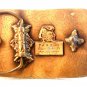 Vintage Getty Truck Credit System Getty Trucker Belt Buckle