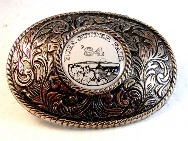 Vintage 1984 Yuba Sutter Fair Belt Buckle