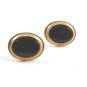 Goldtone & Black Classy & Dressy Cufflinks by Avon