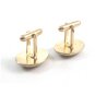 Goldtone & Black Classy & Dressy Cufflinks by Avon