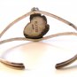 Vintage Native American Sterling Mother Pearl Cuff Bracelet